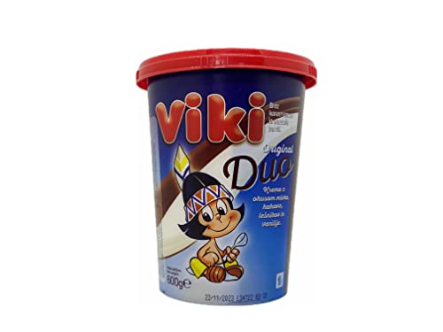 Load image into Gallery viewer, Viki Duo 600 g - Viki Duo is made from natural raw materials - milk, cocoa and hazelnuts (VIKI DUO 600 g)
