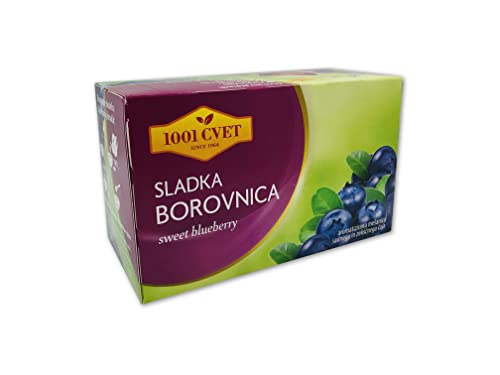 Load image into Gallery viewer, Fruit Tea from the Mountains of the Alps - Best Blueberry Flavoured Herbal Tea 4 Packs of 20 Bags (80 Tea Bags) (Sweet Blueberry Tea - 80 Bags)
