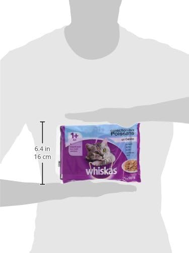 Load image into Gallery viewer, Whiskas 1 + Cat food - Poultry selection in jelly - High quality moist food for adult cats - 84 portion sachets of 100g
