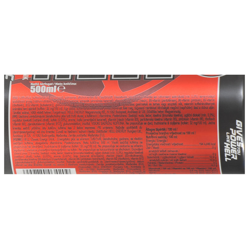 Load image into Gallery viewer, HELL Classic Energy Drink 500 ml Can – Pack of 12
