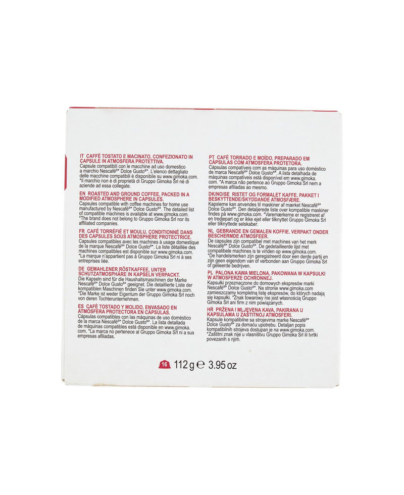 갤러리 뷰어에 이미지 로드, GIMOKA DOLCE GUSTO 16CAPS. ESPRESSO INTENSO
