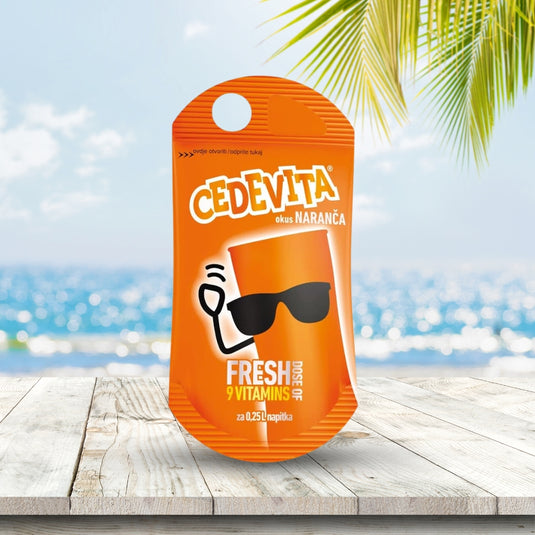 Cedevita Orange Tabletten (25 x 19g) – 9 Vitaminen Maakt 11,5L, Gemakkelijk te Bereiden