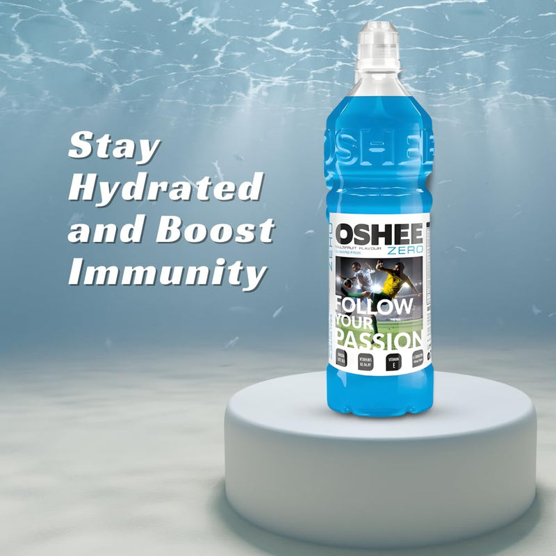 Load image into Gallery viewer, OSHEE ZERO Isotonic Sports Drink Fruit Flavor 750 ml PET  - Pack of 6
