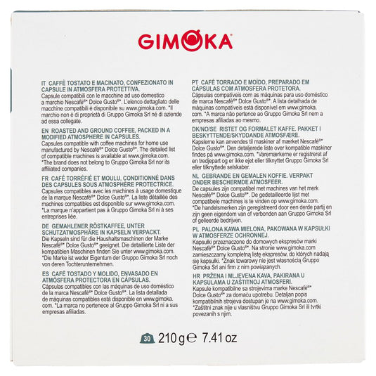 GIMOKA DOLCE GUSTO 30CAPS. ESPRESSO CREMOSO
