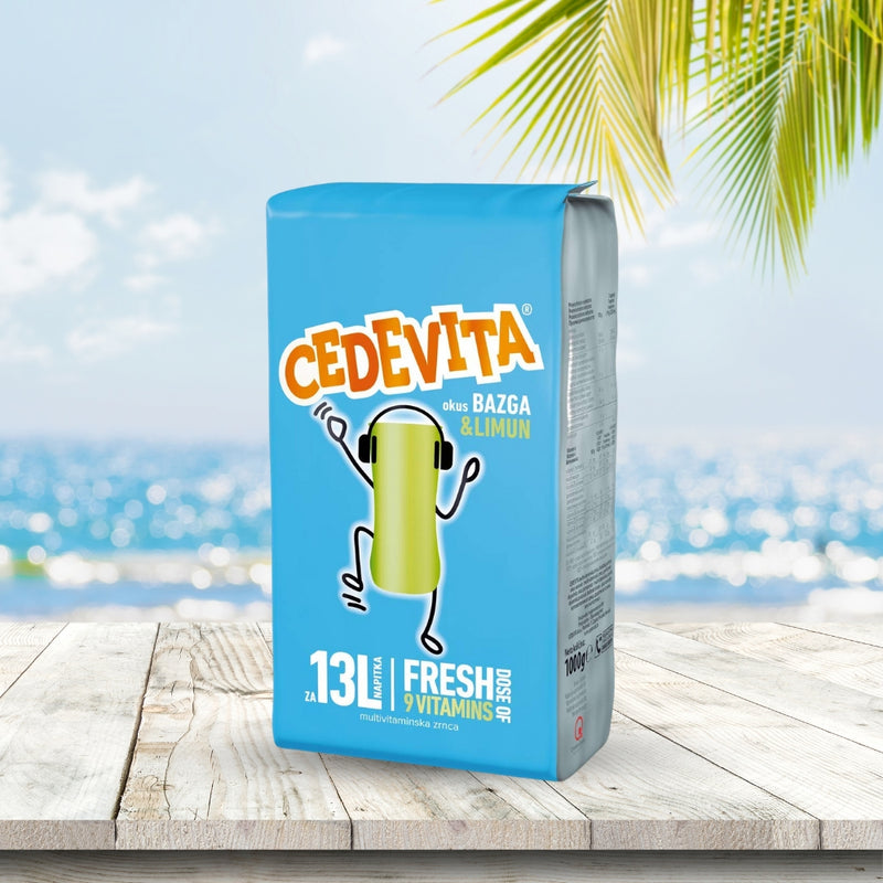 Afbeelding laden in Galerijviewer, Cedevita Instant 9 Vitamins Drank in Granulaat 1 kg (voor 13 Liter Drank) Vlierbes en Citroen 
