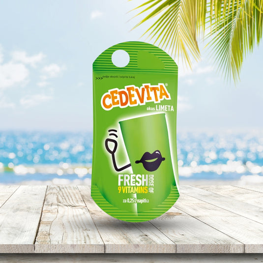 Cedevita Lime 50 x 19g Sachets – Refreshing Drink Mix with 9 Vitamins