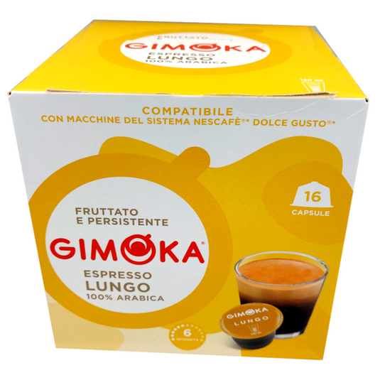 GIMOKA DOLCE GUSTO 16CAPS. LUNGO 100% ARABICA