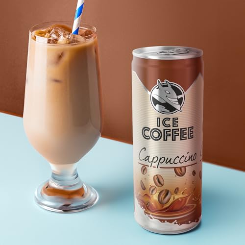 Load image into Gallery viewer, HELL Ice Coffee Cappuccino | 24 x 250 ml cans multipack | 40 mg/100 ml caffeine | contains real Arabica &amp; Robusta coffee bean extracts | 75% UHT milk | Preservative-free | Iced coffee |
