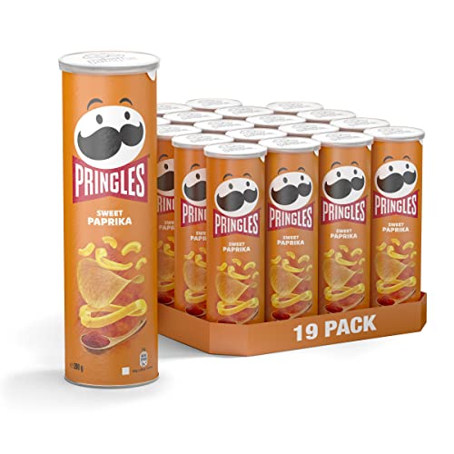 Pringles Sweet Paprika | Pepper Chips | Pack of 19 (19 x 165 g)