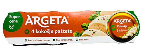 Argeta Patè No Preservatives in Glass (Chicken Gift Set 12 Tins 95 g, 95 g)