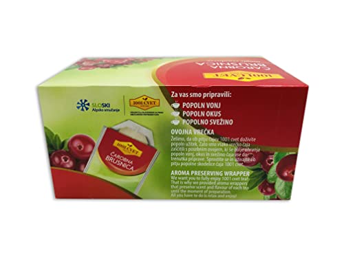 Load image into Gallery viewer, Fruit Tea from the Mountains of the Alps - Best Herbal Tea with Cranberry Flavour 4 Packs of 20 Bags (80 Tea Bags) (Magic Cranberry Tea Bags - 80 Bags)
