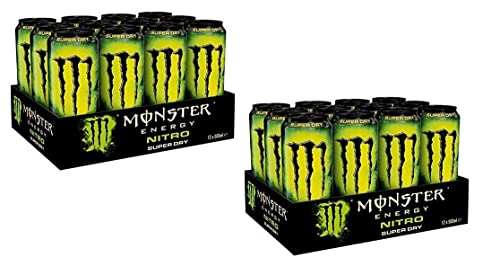 Load image into Gallery viewer, Monster Energy Nitro Super Dry Energy Drink Energy Drink Refreshing and Thirst Quenching with Citrus Flavour 500 ml Disposable Can Alcoholic Drink Soft Drink Pack of 24
