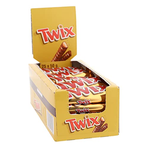 Load image into Gallery viewer, Twix Double Bar 32x50g Chocolate Bar Crunchy biscuit with delicate caramel covered in milk chocolate
