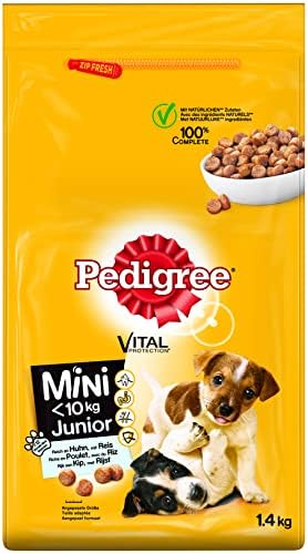 Pedigree Junior Mini (6 Packs of Dog Food with Chicken and Rice 1.4kg)