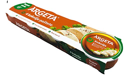 Argeta Patè No Preservatives in Glass (Chicken Gift Set 12 Tins 95 g, 95 g)