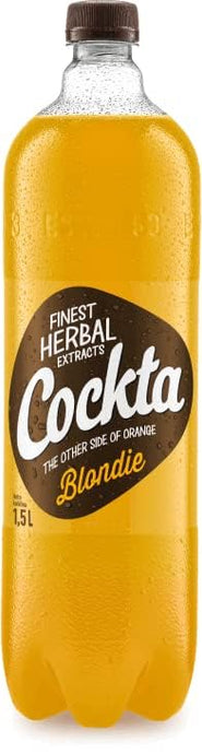 4 Cockta Legendary Taste Fizzy Drinks with Finest Herbal Extract Soft Drink Non Alcoholic Aperitif Drinks, Coffeinfrei & Orthophosphoric Acid Free New Taste with other side of ORANGE