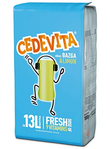 Cedevita Instant 9 Vitamins Drink in Granules 1 kg (for 13 Litre Drink) Elderberry and Lemon