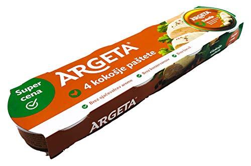 Argeta Patè No Preservatives in Glass (Chicken Gift Set 12 Tins 95 g, 95 g)