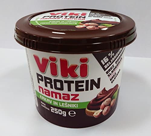 Load image into Gallery viewer, Viki Viki Protein Spread 250 g - 12 Pieces Viki Duo is Made from Natural Raw Materials - Milk, Cocoa and Hazelnuts (Viki Protein Spread 250G)
