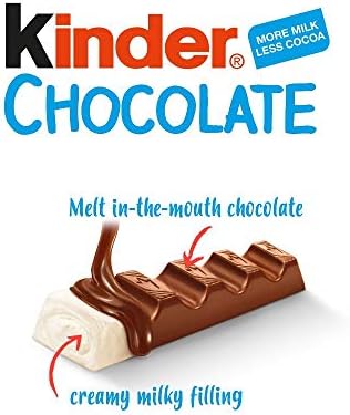 Load image into Gallery viewer, Ferrero kinder milk chocolate bars 10 packs 1kg of 8 bars each 100 grams (1000042179)
