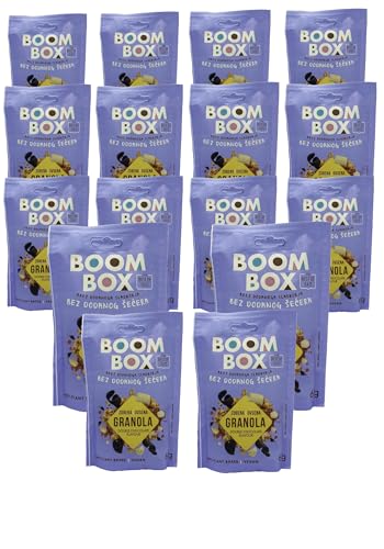 Afbeelding laden in Galerijviewer, Verpakking van 16 - Boom Box Muesli (Dubbele Chocolade (60g))Merk Sorin Smaak Dubbele Chocolade (60g) Leeftijdscategorie (beschrijving) volwassene Artikelvorm Flaky Specialty Proteinreich 
