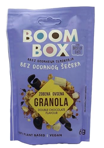 Afbeelding laden in Galerijviewer, Verpakking van 16 - Boom Box Muesli (Dubbele Chocolade (60g))Merk Sorin Smaak Dubbele Chocolade (60g) Leeftijdscategorie (beschrijving) volwassene Artikelvorm Flaky Specialty Proteinreich 
