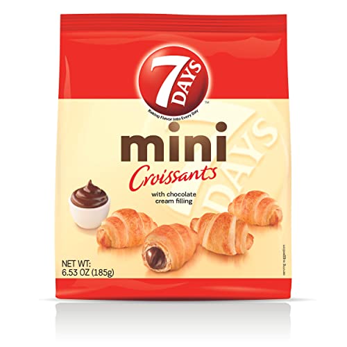 Afbeelding laden in Galerijviewer, 7 Dagen Mini Croissants met Cacao Crème Vulling 185 g 
