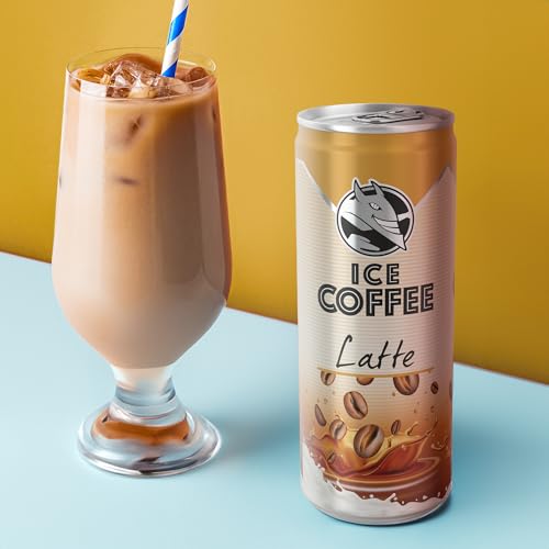 Load image into Gallery viewer, HELL Ice Coffee Latte | 24 x 250 ml cans multipack | 40 mg/100 ml caffeine | contains real Arabica &amp; Robusta coffee bean extracts | 75% UHT milk | Preservative-free | Iced coffee | ready to drink
