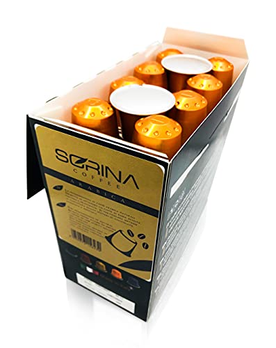 SORINA Nespresso Aluminium Coffee Capsules (Intenso, 50 Capsules)