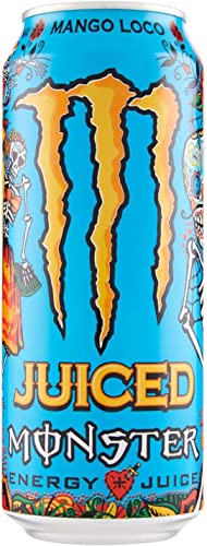 Monster Energy Juiced Mango Loco Energy Drink Mix van exotische sappen 500 ml Frisdrank Sportdrank Verpakking van 24 