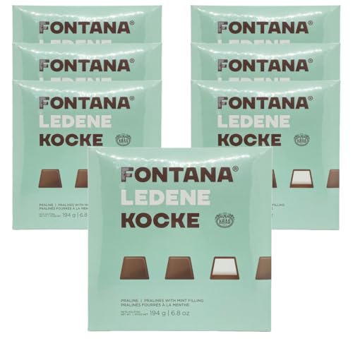 Fontana Happy Birthday Chocolates Gift Box with Cool Mint Filling | Dark Chocolate Joy in Various Pack Sizes (194 g, 49 g, 146 g, 730 g) (194 g, 3 Pieces)