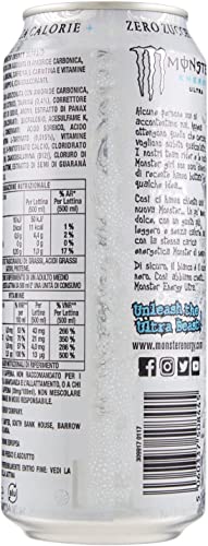 Afbeelding laden in Galerijviewer, Monster Energy Ultra Zero Zuccheri Zero Calorie Energiedrank zonder suiker Zero Calorieën Lichte smaak, niet te zoet, tintelend en citrus 500 ml Drank Frisdrank Sportdrank Verpakking van 24 
