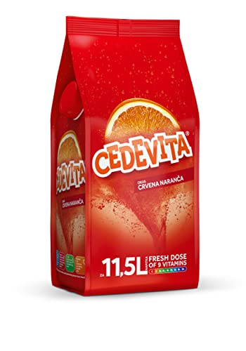 Load image into Gallery viewer, Cedevita Blútorange (crvena narandza) 9 Vitamins, Instant Powder Vitamin Drinks Mix, 1 kg, Makes 13 L Juice Alcohol-Free
