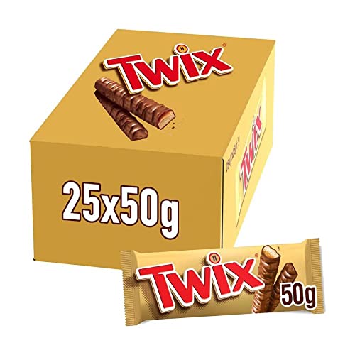 Load image into Gallery viewer, Twix Double Bar 32x50g Chocolate Bar Crunchy biscuit with delicate caramel covered in milk chocolate
