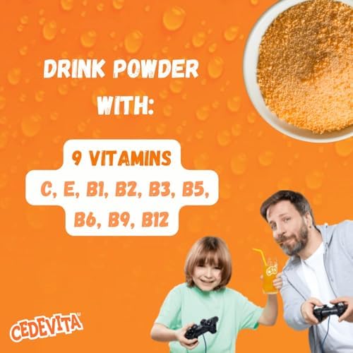 Afbeelding laden in Galerijviewer, Cedevita Multivitamine Gezonde en zoete gummy snoepjes met 9 essentiële vitamines in oranje glazen smaak - Een zak vol vitamines om het immuunsysteem te versterken - Verpakking van 15 gummy snoepjes 
