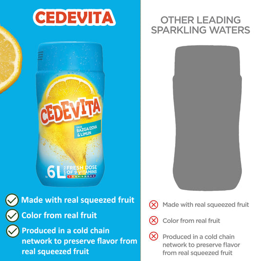 Cedevita Instant 9 Vitamins Drink in Granules 455 g - Elderberry and Lemone