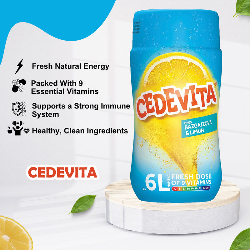 Load image into Gallery viewer, Cedevita Instant 9 Vitamins Drink in Granules 455 g - Elderberry and Lemone
