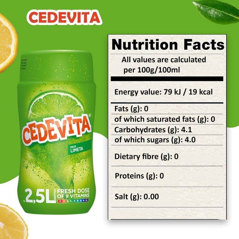 Load image into Gallery viewer, Cedevita Instant 9 Vitamins Drink in Granules 455 g - Lime
