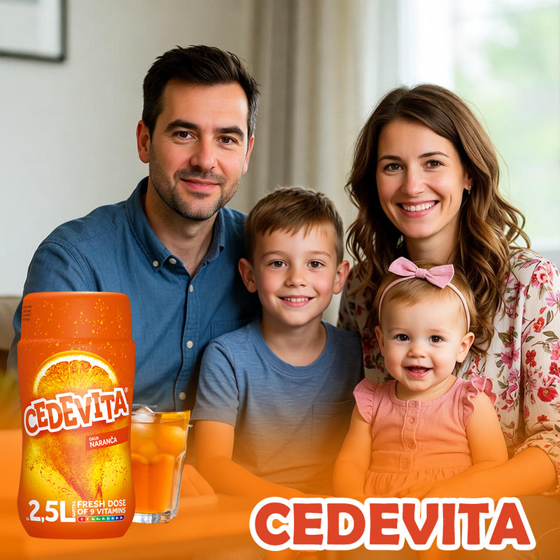 Load image into Gallery viewer, Cedevita Orange Instant 9 Vitamins in Granules 455 grams (for 6 litres of Drink)
