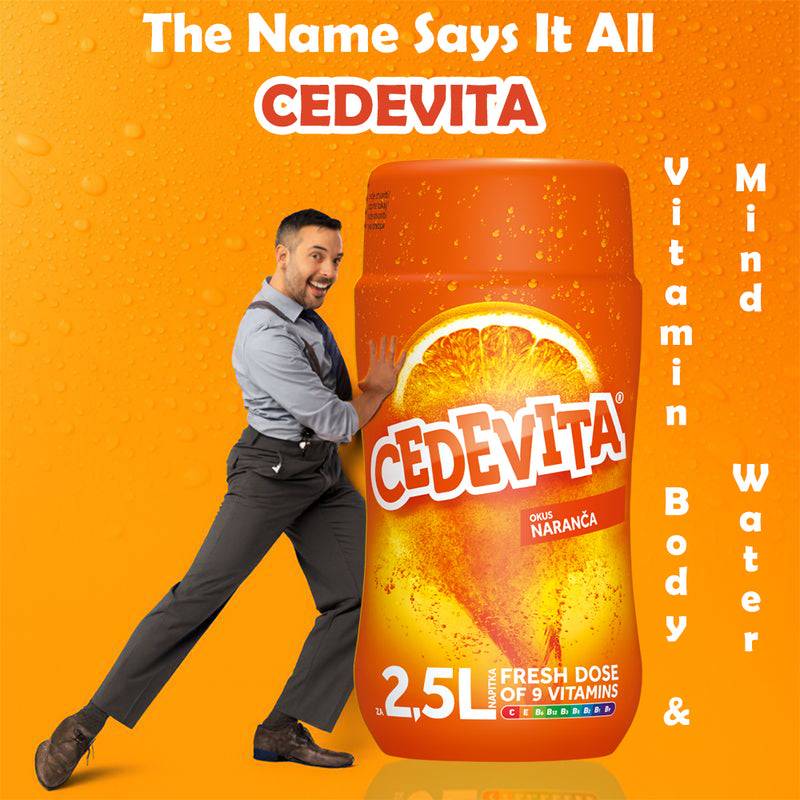 Load image into Gallery viewer, Cedevita Orange Instant 9 Vitamins in Granules 455 grams (for 6 litres of Drink)
