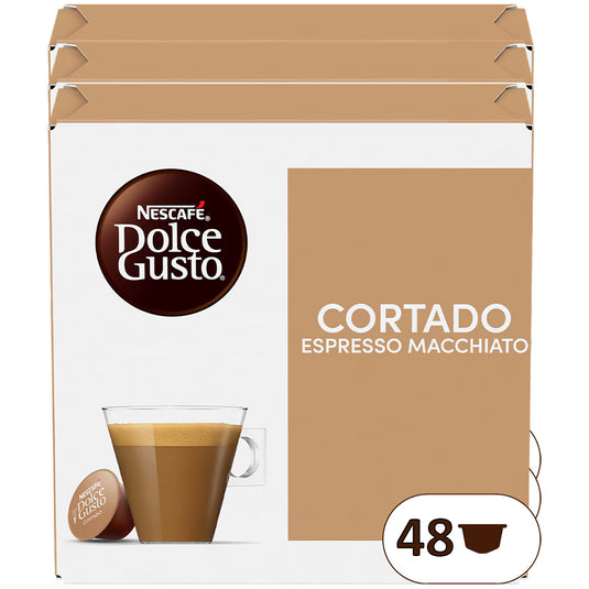 Cortado Espresso Macchiato DOLCE GUSTO BUNDLE - 90CAPS. Powerful and roasty