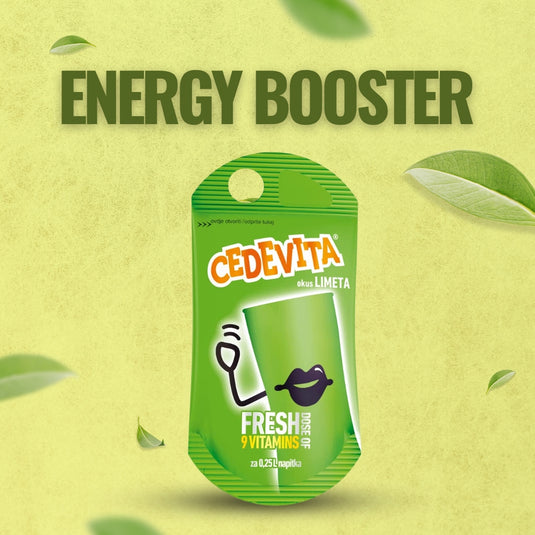 Cedevita Lime 50 x 19g Sachets – Refreshing Drink Mix with 9 Vitamins