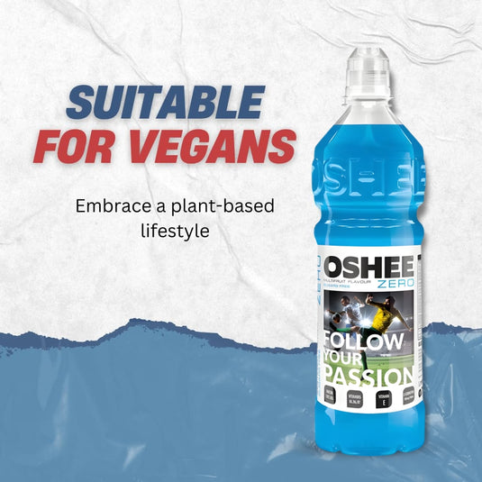 OSHEE ZERO Isotonic Sports Drink Fruit Flavor 750 ml PET  - Pack of 6