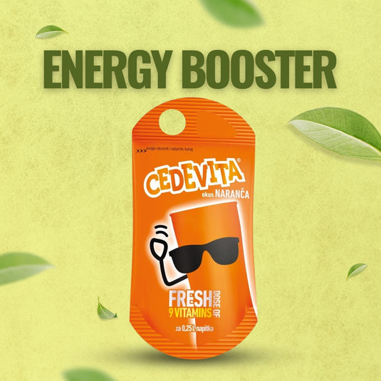 Cedevita Orange Tabletten (25 x 19g) – 9 Vitaminen Maakt 11,5L, Gemakkelijk te Bereiden