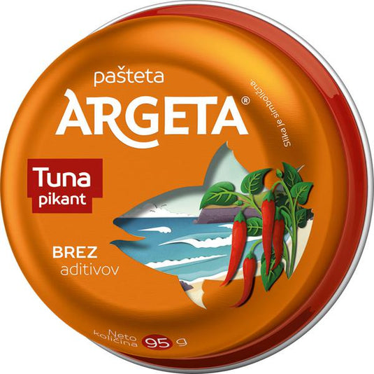 ARGETA Spicy Tuna Pâté 95 g – Bold & Savory Tuna Spread – Ready to Eat – Premium Quality