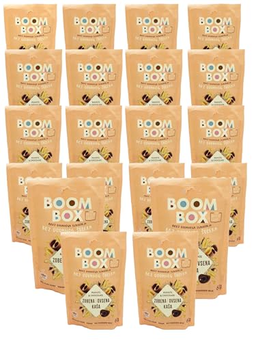 Load image into Gallery viewer, 16 Pack BOOM BOX Oatmeal – healthy breakfast selection (Peanut, Chocolate - 60g)
