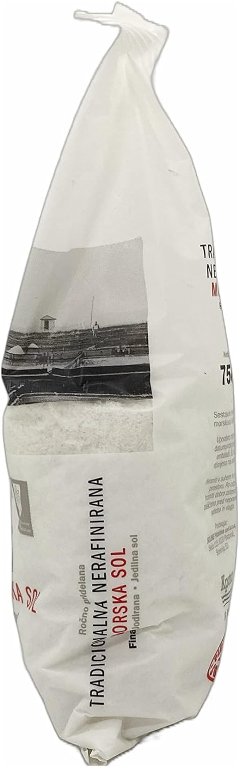 Load image into Gallery viewer, Traditional Fine Iodized Unrefined Sea Salt (750 gram bag) - Pure Organic and Unrefined Sea Salt - Good for Cooking and Food Salt (26 ounces)
