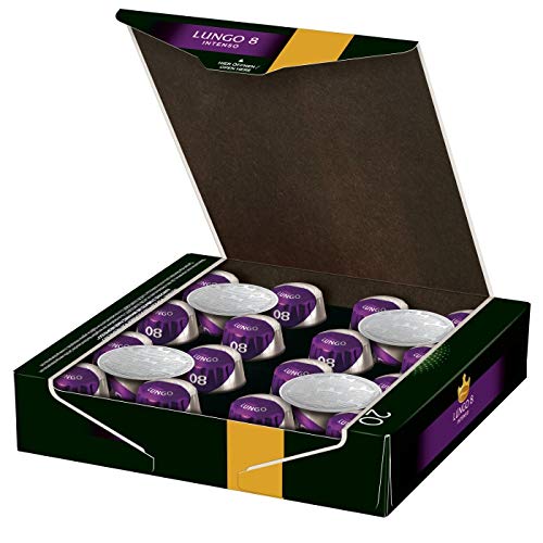 Jacobs Lungo Intenso Coffee Capsules, Intensity 8 of 12, 20 Nespresso®* Compatible Capsules for 20 Drinks