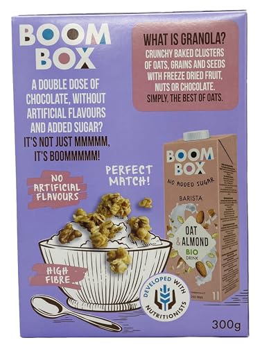 Verpakking van 6 - Boom Box Muesli (Dubbele Chocolade (300g)) 