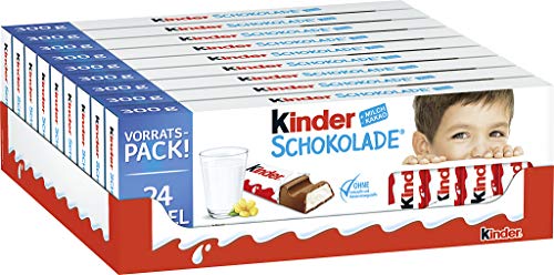 kinder Chocolate Storage Pack, 8-Pack (8 x 300 g Pack)